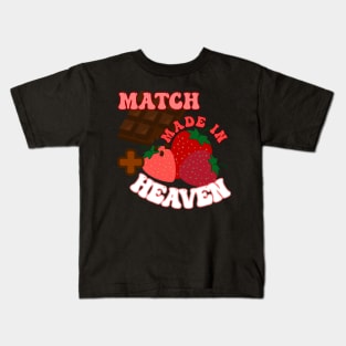 Chocolate and Strawberries- Match made in heaven! Kids T-Shirt